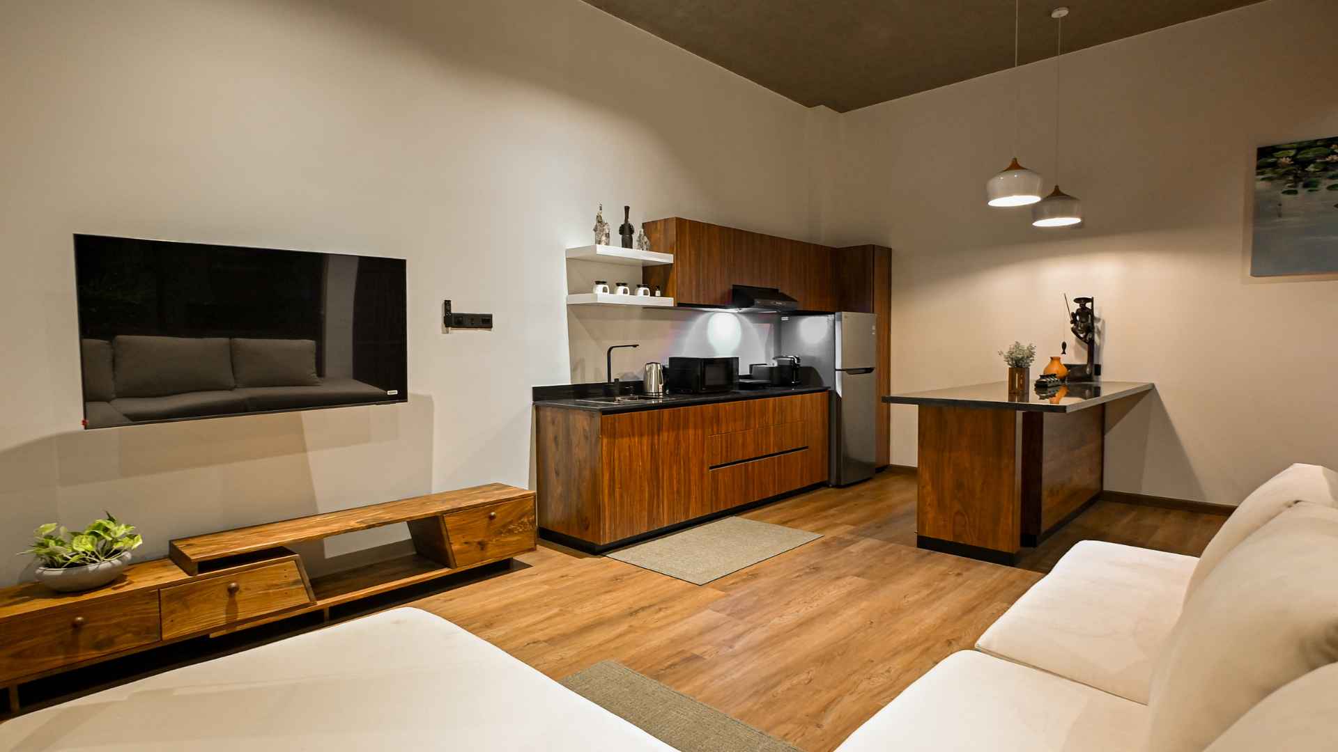 Habitat Apartment Living and Dining Area